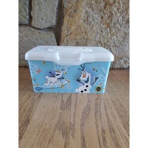 Vintage Huggies FROZEN OLAF Baby Wipes Container GUC